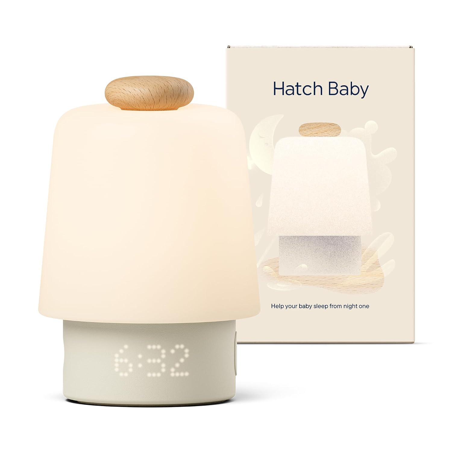 Hatch Baby Sound Machine & Night Light Routine Builder (Beechwood)