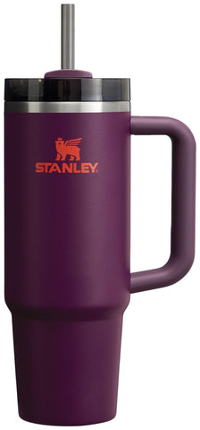 Stanley Quencher H2.0 Tumbler with Handle & Straw 30 oz | Twist On 3-Way Lid | Cupholder Compatible for Travel | Insulated Stainless Steel Cup | BPA-Free | Plum