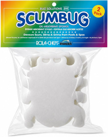 2 Pack Scumbug Hot Tub Scum Absorber – The Original, Highest Rated Scum Absorber Ever – Pool Sponge Oil Absorber for Hot Tub, Spa & Pool – Hot Tub Cleaning Tools that Soak Up Oil & Grime
