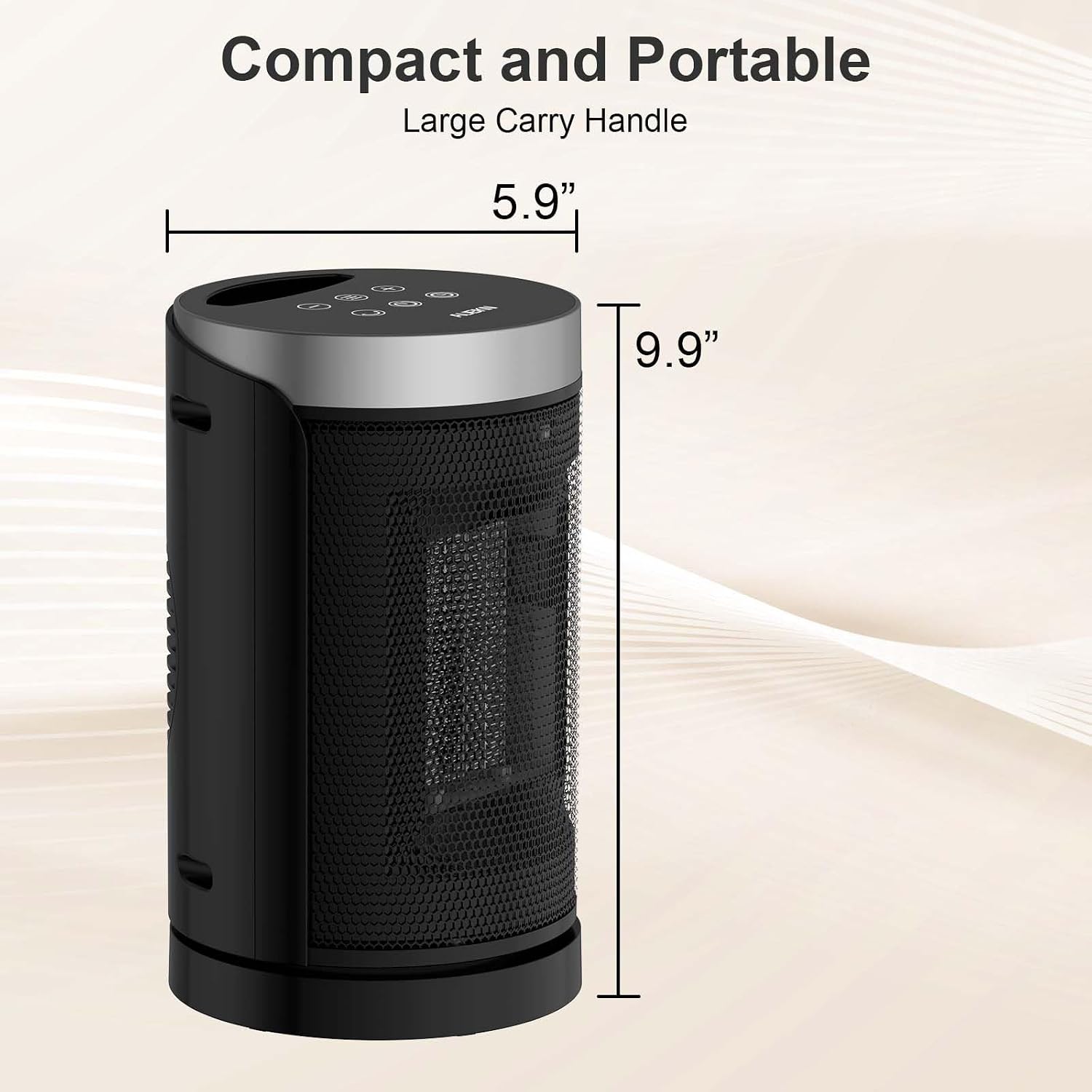 Space Heater, WINHL Portable Electric Heaters for Indoor Use,70°Oscillation