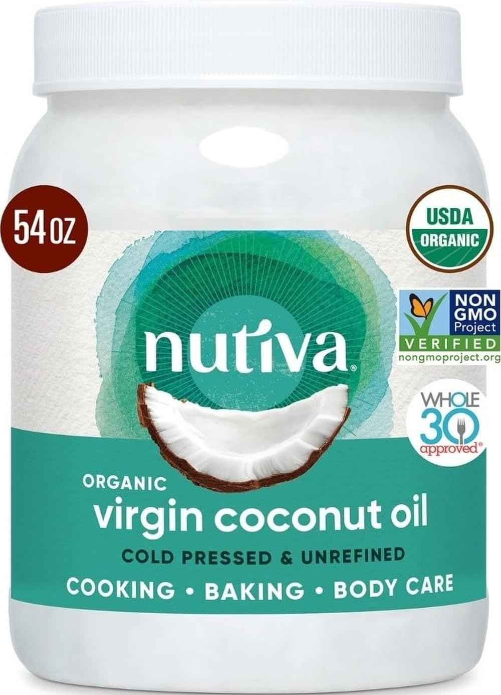 Nutiva, Oil Coconut Extra Virgin Organic, 54 Fl Oz