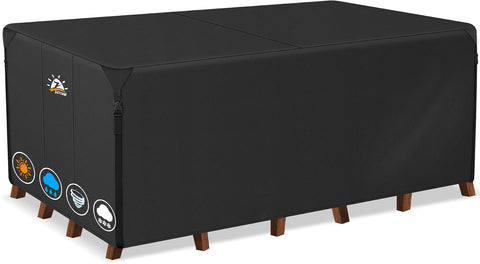 Zettum Patio Furniture Cover Rectangle - 144 x 84 x 28 Inch