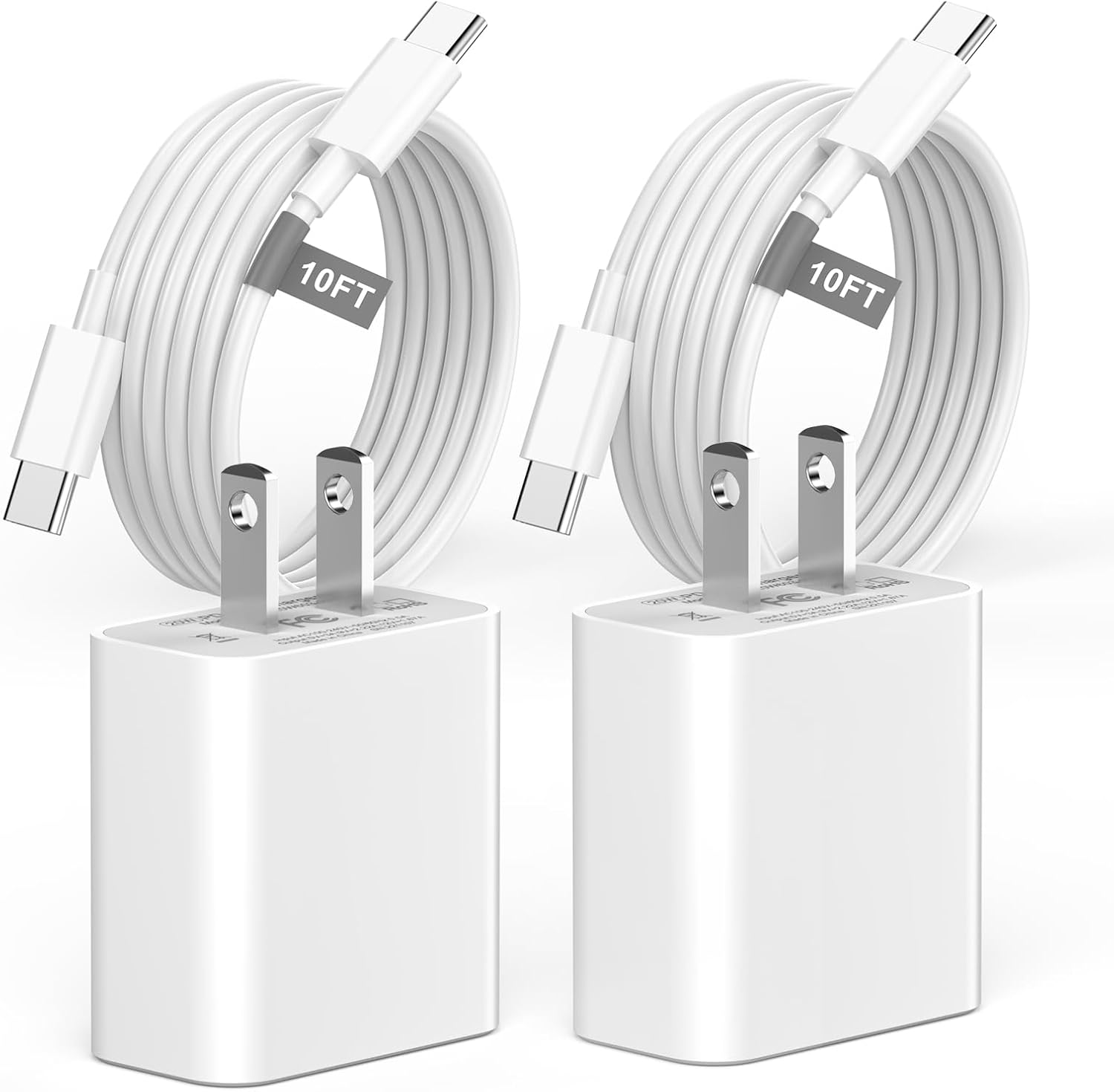 iPhone 17 16 15 Charger Fast Charging 10FT, 20W USB C Charger Block & Cable