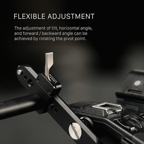 Tilta EVF Bracket Compatible with Sony FX6 | Mount via NATO Rail and Native Monitor Mount | Adjustable Design | Lightweight & Durable