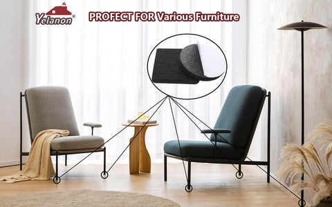 Felt Furniture Pads for Hardwood Floors Felt Pads for Chair Legs Yelanon