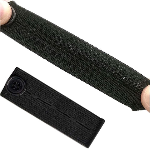 BlingKingdom 5 PCS Adjustable Elastic Button Extenders for Women, Men Pants