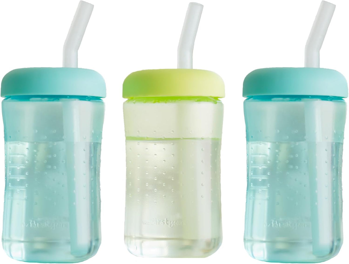 The First Years Squeeze & Sip Straw Cups - 7 Oz - 3 Count