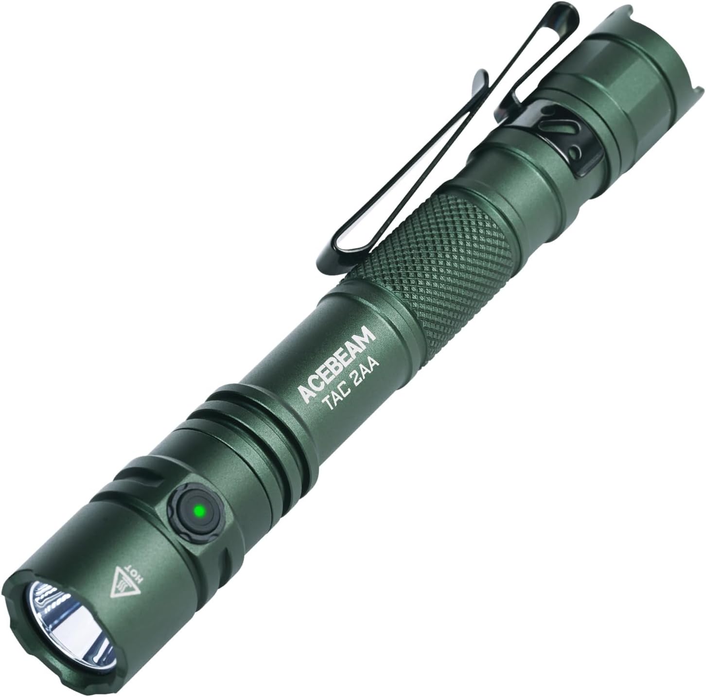 ACEBEAM TAC 2AA EDC Tactical Dual Modes Flashlight, 1600 High Lumens Light