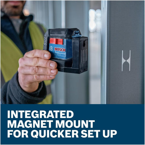 BOSCH GLL50-20G 50 Ft Green-Beam Self-Leveling Cross-Line Laser Level
