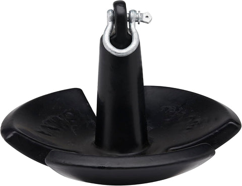 Seachoice River Anchor, Black Vinyl Coated Cast Iron, 30 Lbs.