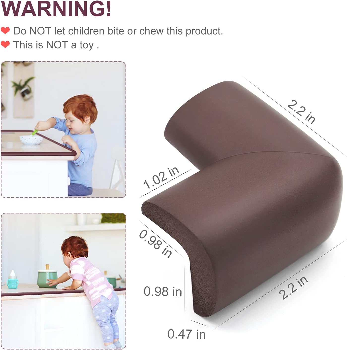 Baby Proofing Edge Corner Protectors for Furniture, 18ft Edge + 8 Corners