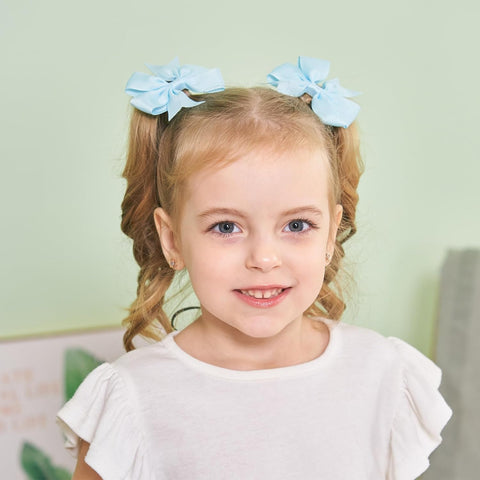 60PCS 3 Inch Hair Bows Grosgrain Ribbon Toddler Hair Accessories with Alligator Clip Bow for Girls Baby Kids Teens In Pairs
