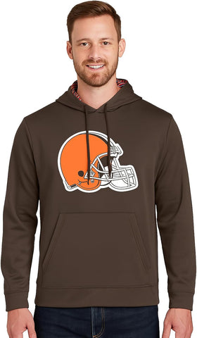 Zubaz Official NFL Hoodie with Logo and Colorful Hood Designs (Small - 5XL)