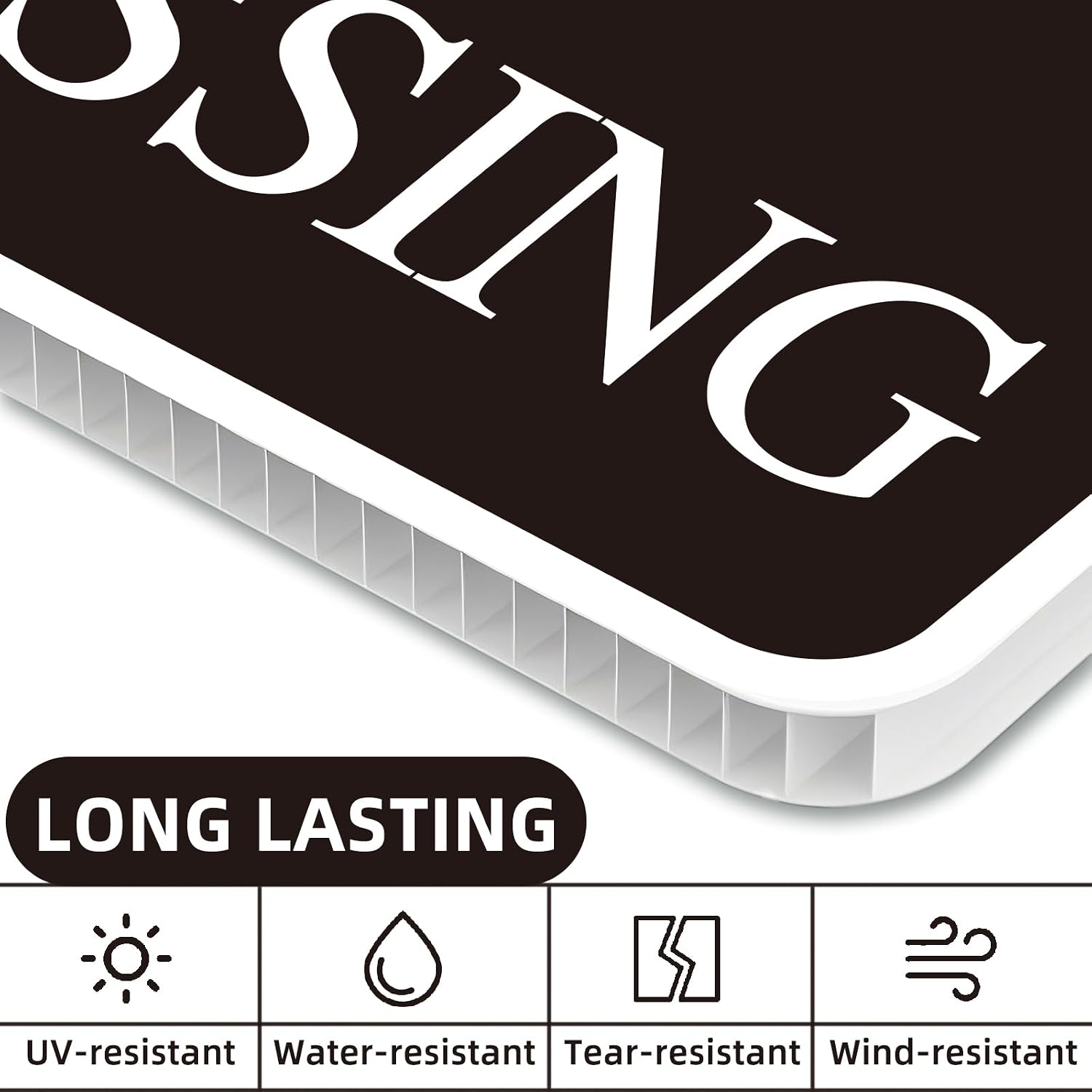 No Trespassing Signs Private Property, Large 2-Pack private property no trespassing sign 12"x12" Double-Sided H-Stake Metal Stakes, Outdoor Yard Sign, private property signs for Home and Front Door