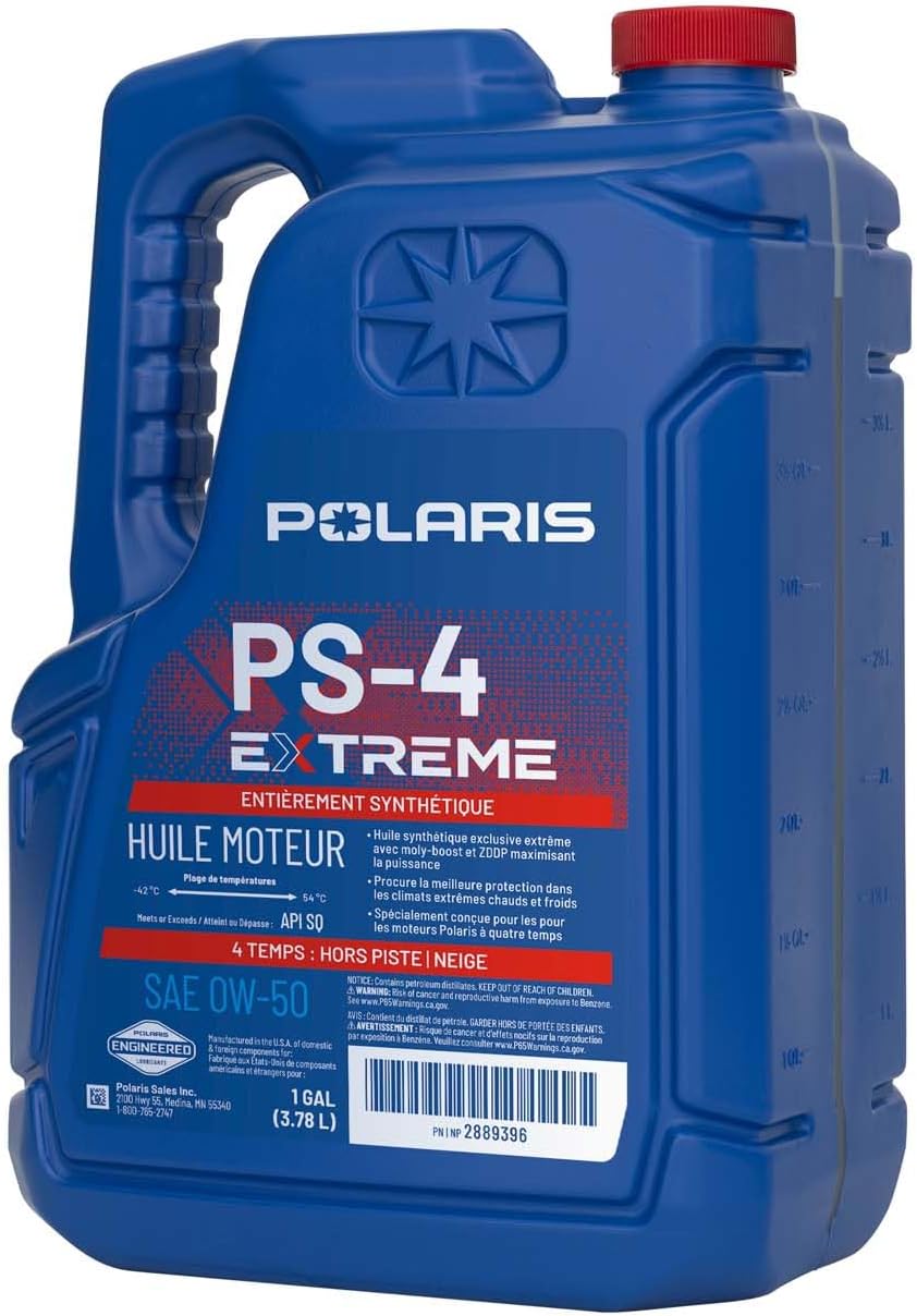 Polaris PS-4 Extreme 0W-50 4 Cycle Full Synthetic Oil, 1 Gal - Part 2889396