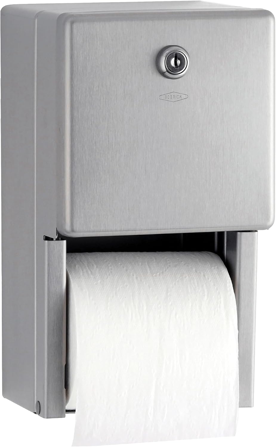 Bobrick Surface-Mounted Multi-Roll Toilet Paper Tissue Dispenser, Satin-Finish Stainless Steel (Model B-2888)