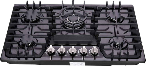 30 Inch Gas Cooktop Dual Fuel Sealed 5 Burners Stainless Steel Gas Cooktop Gas Hob DK257-A03B Gas Cooker