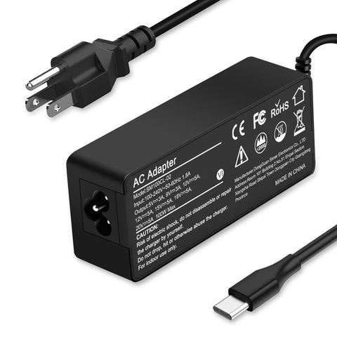 Universal 100W USB-C Laptop Charger for Lenovo,HP,Acer,Dell,Asus,Mac Book Pro/Air 16, 15, 14, 13 Inch, Chromebook, Lenovo ThinkPad and Type-C Adapter Charger (SM100CL-01)