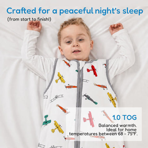 TotAha Toddler Sleep Sack 1.0 TOG, 2T-3T-4T, Wearable Blanket Sleeping Bag