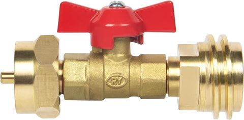 GASPRO Upgraded 1 lb Propane Tank Adapter with Valve