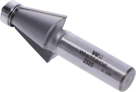 Whiteside 2325 Edge Bevel Router Bit: 15 Degree Angle, 1 Inch Cutting Length, 15/16 Inch Cutting Height, 1/2 Inch Shank, 1-1/8 Inch Large Diameter