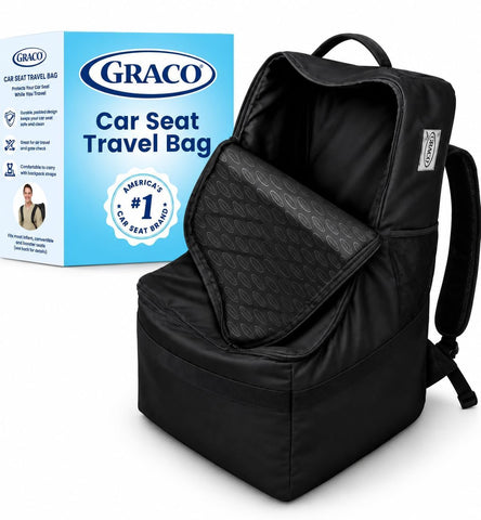 Graco Car Seat Travel Bag, Padded Water Resistant Backpack for Air Travel