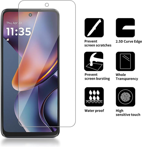 4 Pack Glass Screen Protector Compatible for Motorola Moto G 5G (2026/2025) / XT2613 / XT2513 [9H Hardness]-HD Screen Tempered Glass, Scratch Resistant,Easy Install [Case Friendly]