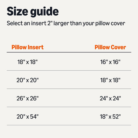 Amazon Basics Square Hypoallergenic Pillow Insert, Down Alternative Fiberfill, Sofa Bed Couch Decorative Stuffer, 18", 2-Pack