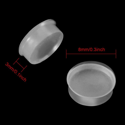 Leinuosen 24 Pcs Silicone Open Hole Flute Plugs, 8 mm Flute Key Cover