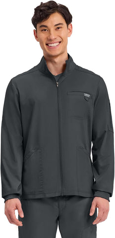 Cherokee WW Revolution Scrubs Jacket for Men Zip Front 5 Pockets