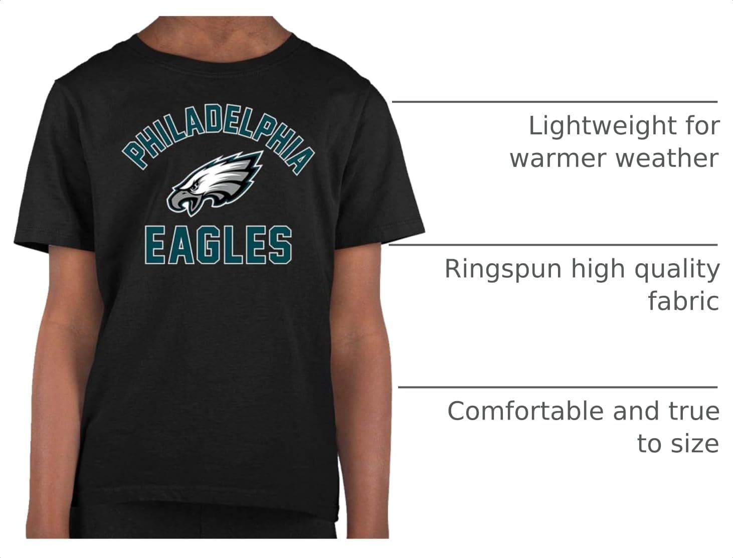 Youth NFL Football T-Shirt - Tagless Cotton Blend Fan Tee