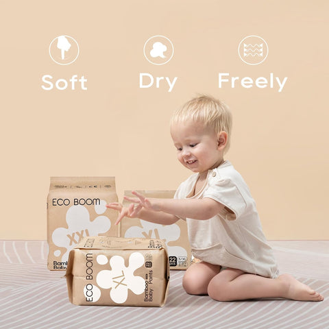 ECO BOOM Training Pants for Toddler Potty, Hypoallergenic for Sensitive Skin, Size 3 (M) Suitable for 13 to 24lb, 26 Count
