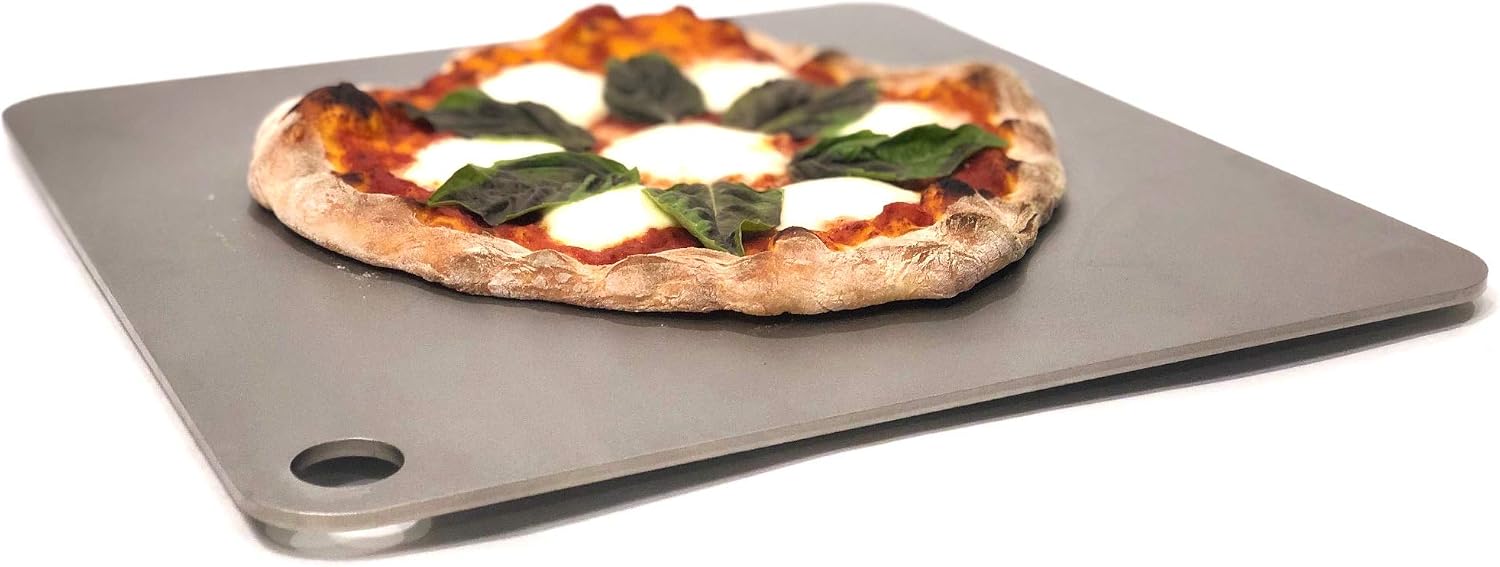ThermiChef 15.7" x 15.7" Pizza Steel - 1/4" Steel, 16.8 lbs