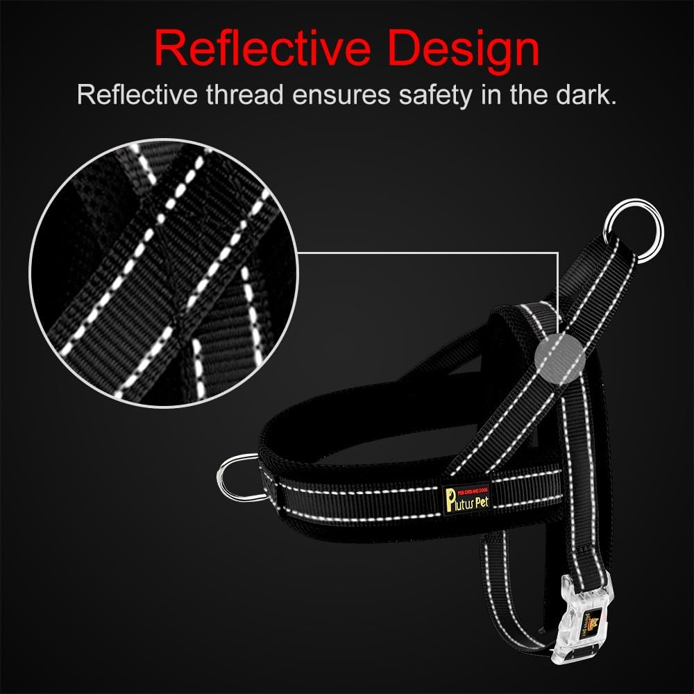 Plutus Pet No Pull Dog Harness for Large Dogs, Breathable Mesh Padded
