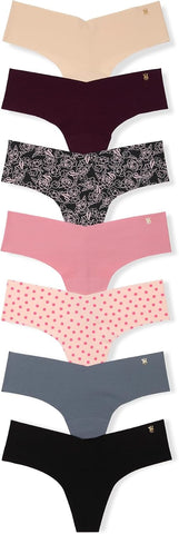 Victoria's Secret Women's No-Show Thong Panties, Underwear Pack