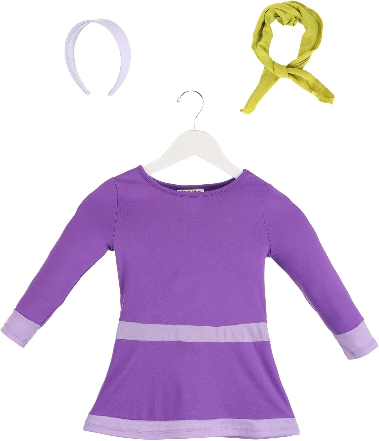 Scooby Doo Daphne Costume for Toddlers, Scooby-Doo Character Purple Dress Outfit for Halloween