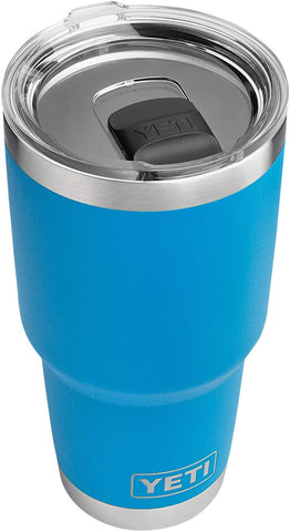 YETI Rambler 30 oz Stainless Steel Vacuum Insulated Tumbler w/MagSlider Lid, Tahoe Blue