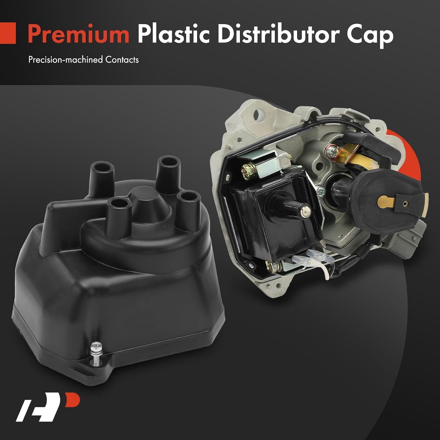 A-Premium Ignition Distributor with Cap and Rotor, 2.3L L4, 4 Blades