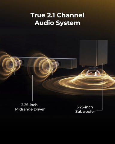 ULTIMEA Sound Bar with Wireless Subwoofer, App Control, for Home Theater