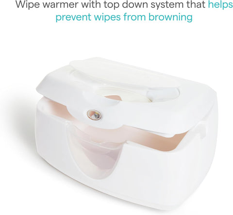 Munchkin Warm Glow Baby Wipe Warmer with Nightlight, White