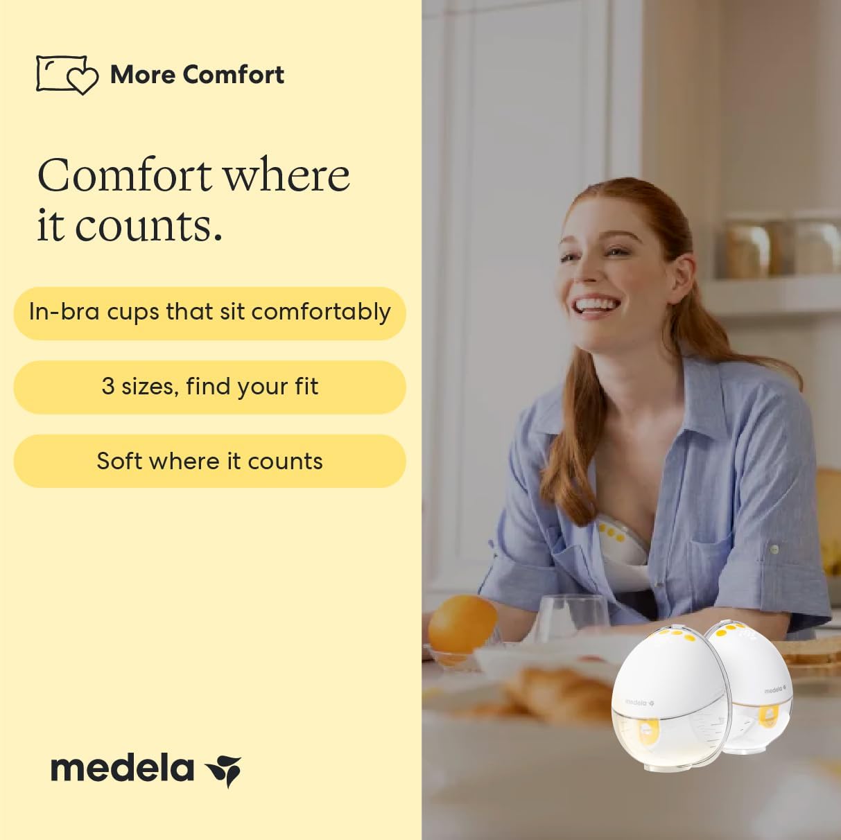 Medela Motion InBra Wearable Electric Hands Free Breast Pump