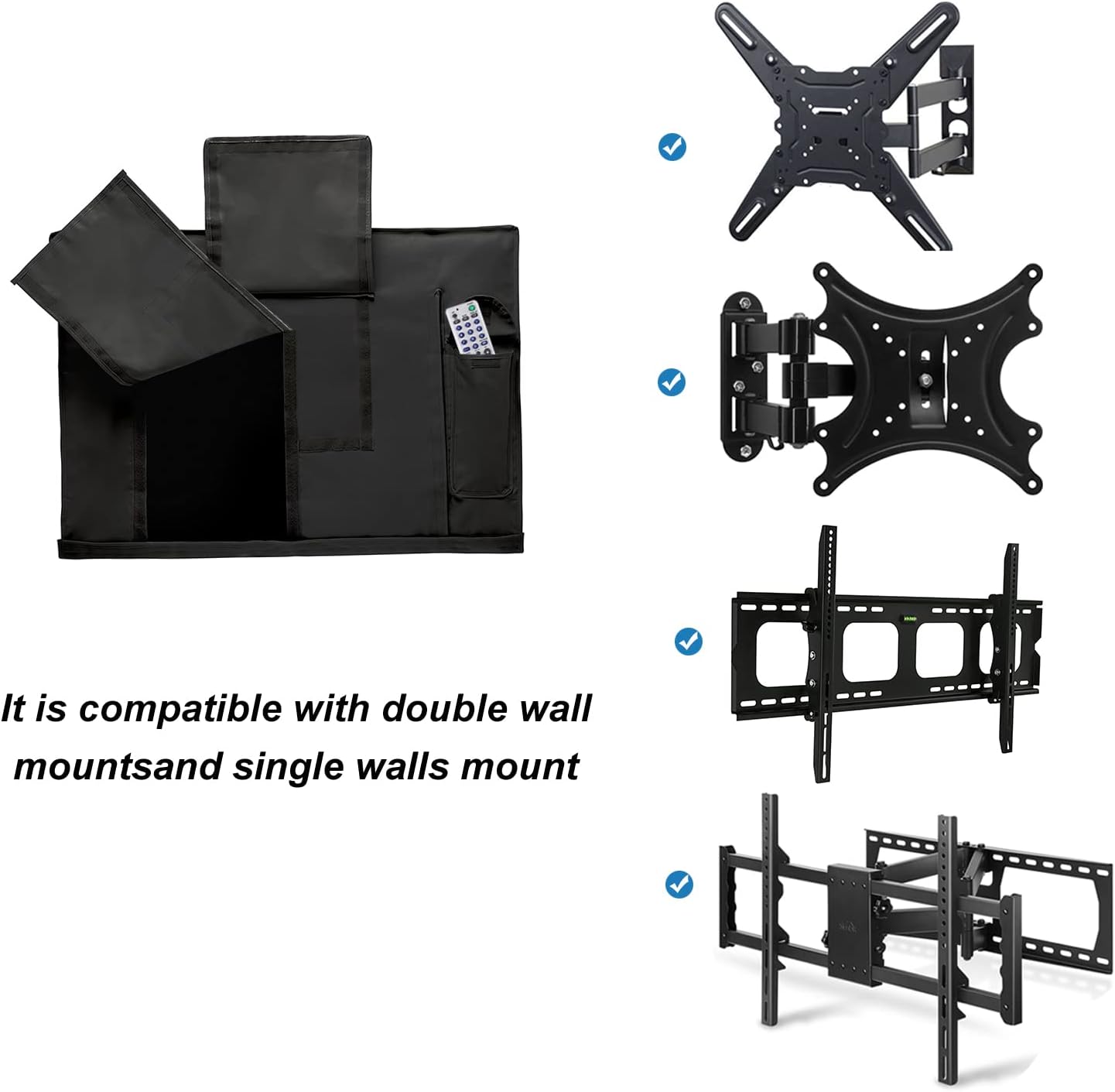 iBirdie Outdoor TV Cover 52 to 55 inch Weatherproof and Waterproof