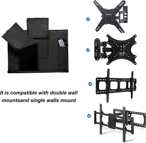 iBirdie Outdoor TV Cover 52 to 55 inch Weatherproof and Waterproof