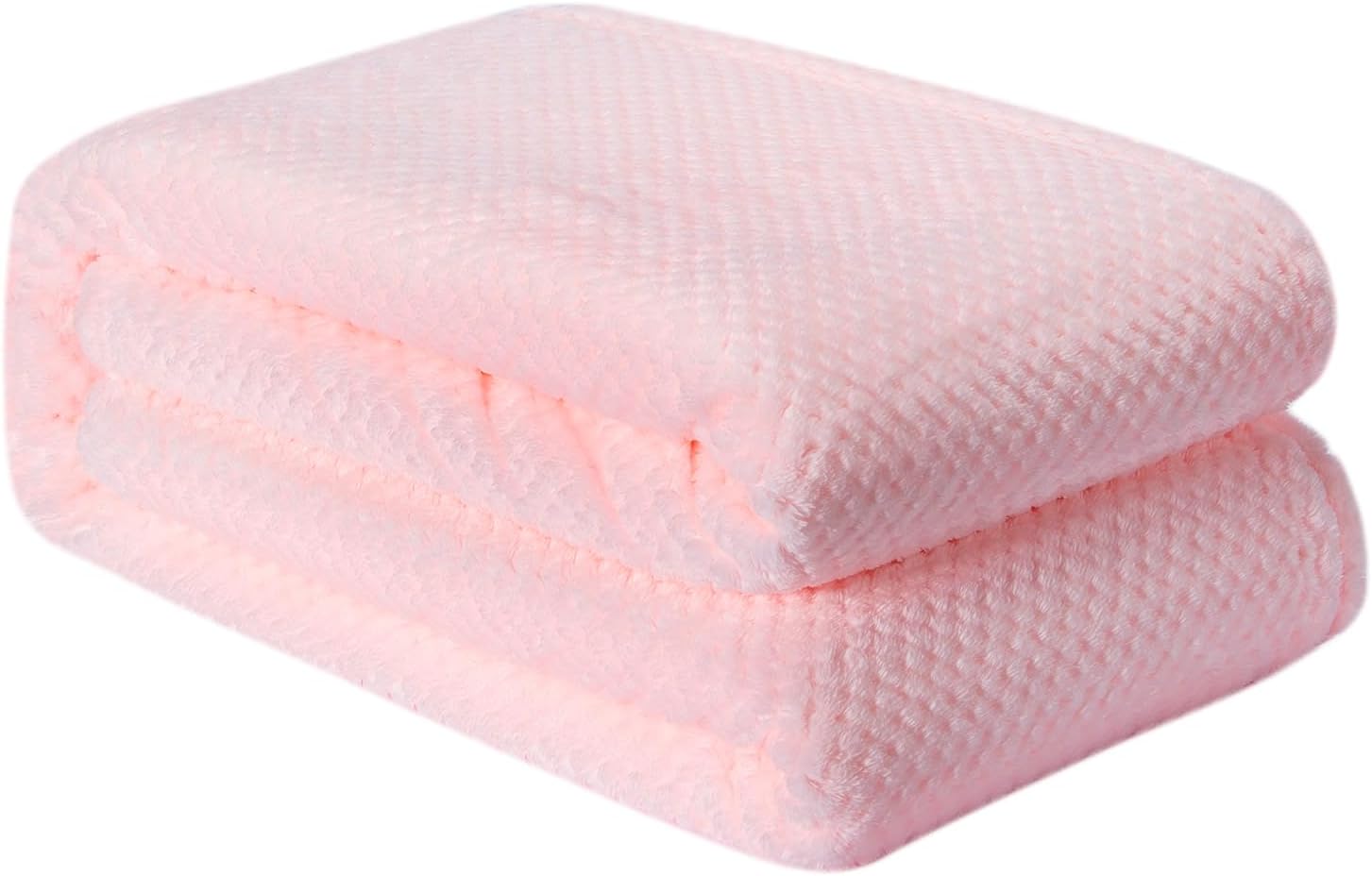 Fuzzy Throw Blanket, Plush Fleece Blankets for Adults, Toddler, Boys and Girls, Warm Soft Blankets and Throws for Bed, Couch, Sofa, Travel and Outdoor, Camping (Twin(60"x80"), XL1-Baby Pink)