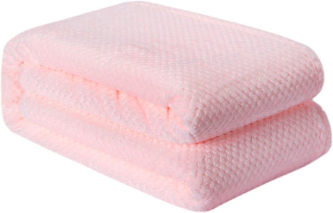 Fuzzy Throw Blanket, Plush Fleece Blankets for Adults, Toddler, Boys and Girls, Warm Soft Blankets and Throws for Bed, Couch, Sofa, Travel and Outdoor, Camping (Twin(60"x80"), XL1-Baby Pink)