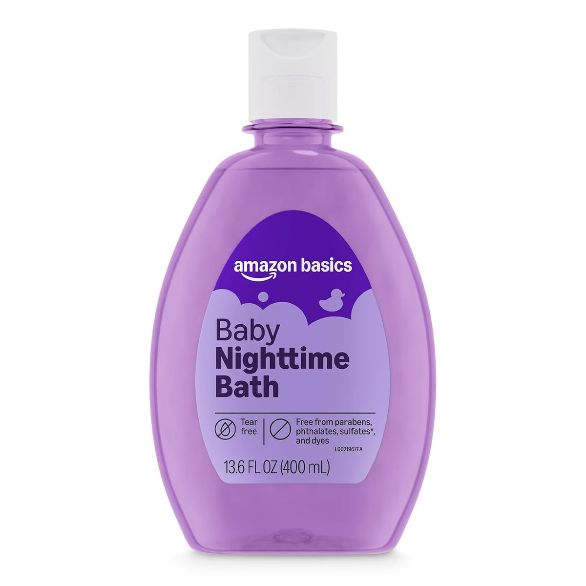 Amazon Basics Night-Time Baby Bath, Lightly Scented, 13.6 Fl Oz (Pack of 1), Packaging May Vary