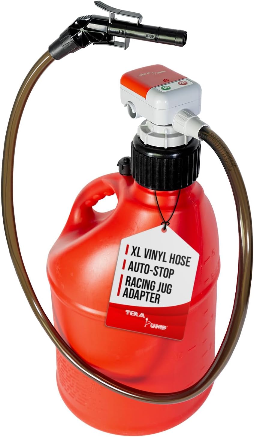 TERA PUMP 2nd Gen Gas Can Fuel Transfer Pump, Auto-Stop