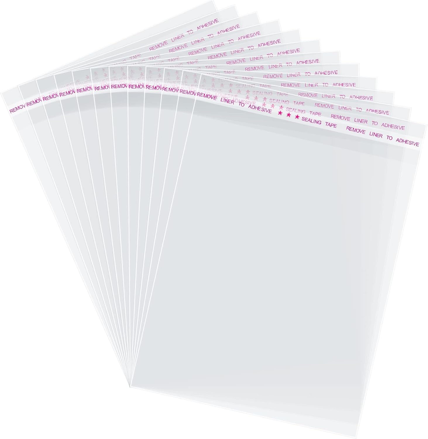 Morepack 5x7 In Cookie Bags Clear Self Sealing Cellophane Treat Bags 200Pcs