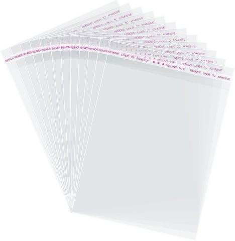 Morepack 5x7 In Cookie Bags Clear Self Sealing Cellophane Treat Bags 200Pcs