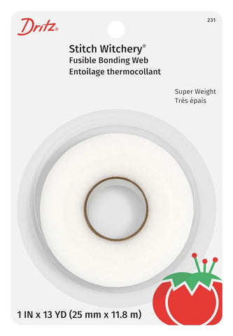Dritz Stitch Witchery Fusible Bonding Web, 2 Inch x 10 Yards